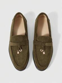 Sleekvia Women's New Green Commuter Flat Loafers - Green - View 6