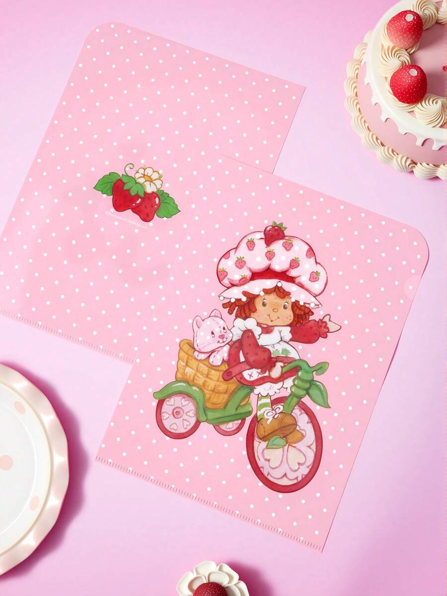 Strawberry Shortcake X SHEIN Folder - Strawberry Doll - View 1