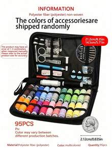 95 Sewing Kits (Random Colors) - Comprehensive Sewing Supplies And Accessories Set, Including 24 Colors Of Thread, Needles, Scissors, Buttons, Tape Measure, Seam Ripper, Etc. - Ideal For Minor Repairs, Emergency Fixes, Tailoring, - Multicolor - View 13