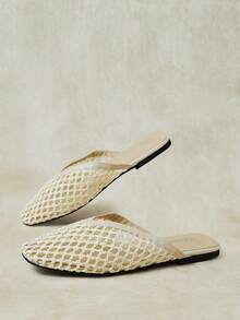 Styleloop Ladies, Willow Nails, Buckles, Flat Shoes. - Apricot - View 4