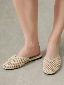 Styleloop Ladies, Willow Nails, Buckles, Flat Shoes. - Apricot - View 5