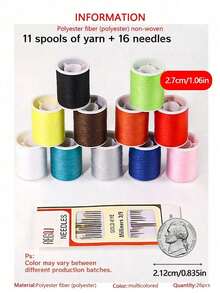 95 Sewing Kits (Random Colors) - Comprehensive Sewing Supplies And Accessories Set, Including 24 Colors Of Thread, Needles, Scissors, Buttons, Tape Measure, Seam Ripper, Etc. - Ideal For Minor Repairs, Emergency Fixes, Tailoring, - Multicolor - View 12