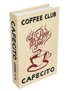 Joivida Foldable Fake Book Decoration, Creative And Fun Simulation Book Decoration, American Retro Coffee Cup Letter Printing Book Prop, Flat Shooting Coffee Shop Home Decoration, Photo Ball Prop, Non Finished Product, Manual Assembly - multicolor - View 9