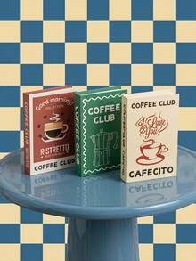 Joivida Foldable Fake Book Decoration, Creative And Fun Simulation Book Decoration, American Retro Coffee Cup Letter Printing Book Prop, Flat Shooting Coffee Shop Home Decoration, Photo Ball Prop, Non Finished Product, Manual Assembly - multicolor - View 2