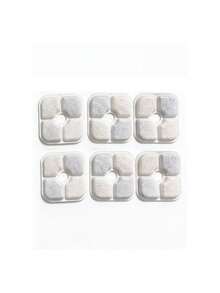 6/8/12/24 Pcs,Cat Drinking Water Filter Element Replacement Parts,Ion Exchange Resin Filtration. Suitable For Pet Drinking Water Dispensers. - White - View 12