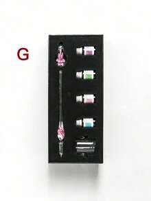 Internet Popular Glass Dip Pen For Students, Crystal Pen, Business Gift, Sample Pen, School Activities Award, Birthday Gift Back To School - Multicolor - View 21