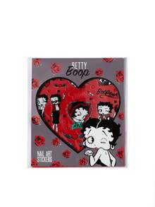 Betty Boop x SHEIN Cute Nail Sticker, Multi-Purpose Water Sticker Suitable For Manicure, Water Bottle, Stationery And Notebook DIY - Multicolor - View 5