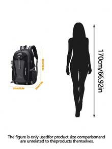 1PC/Baishky Alaska 40L Hiking Backpack, Waterproof Outdoor Travel Rucksack With Multiple Pockets & Adjustable Straps, Lightweight Camping Daypack For Men Women, Durable Mountain Trekking Gear For Adventure. - Multicolor - View 3