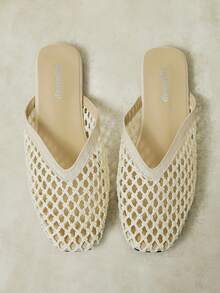 Styleloop Ladies, Willow Nails, Buckles, Flat Shoes. - Apricot - View 2