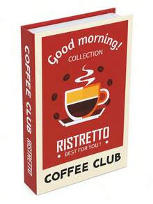 Joivida Foldable Fake Book Decoration, Creative And Fun Simulation Book Decoration, American Retro Coffee Cup Letter Printing Book Prop, Flat Shooting Coffee Shop Home Decoration, Photo Ball Prop, Non Finished Product, Manual Assembly - multicolor - View 7