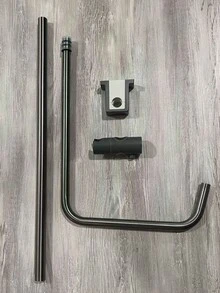 4功能淋浴系統套裝，方形雨淋花灑搭配手持噴頭與洗屁屁噴頭，壁掛式浴室淋浴龍頭 - 深灰 - 查看 2