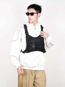 Adjustable Tactical Chest Rig Bag Multi Pocket Outdoor Utility Vest Pack - B - View 7