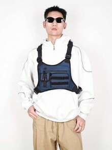 Adjustable Tactical Chest Rig Bag Multi Pocket Outdoor Utility Vest Pack - B - View 5