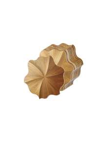 10/20PCS Light Brown Matte Self Adhesive Tile Sticker 30x30cm Foam Floor Decal Kitchen Oil Proof Bathroom Renovation Wall Decor American Style Irregular Shape Home Improvement - Light brown - View 13