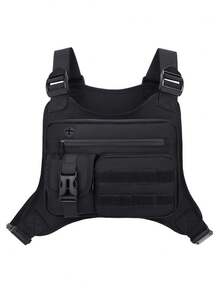 Adjustable Tactical Chest Rig Bag Multi Pocket Outdoor Utility Vest Pack - B - View 10