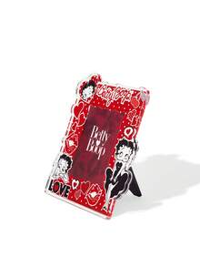 Betty Boop x SHEIN Miss Betty Photo Frame Holder Refrigerator Sticker, Acrylic Photo Frame, Suitable For 2 * 3.4 Inch Photo Display, With Refrigerator Sticker, Gifts, Gift Ideas - Multicolor - View 5