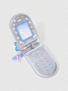 ROMWE Grunge Punk Móc treo thẻ nhỏ cho điện thoại di động Flip PHS - Bạc - Xem 3