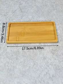 1pc DIY Mosaic Bamboo Coaster, Blank Base, Plant Coaster, Art Tray (Mosaic Tiles Not Included), Small Flower Pot Tray, Bamboo Flower Pot, Resin Coaster Gift, Desktop Flower Pot Protective Mat, Home Decor - Multicolor - View 15