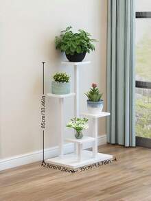 3 Tier 5 Tier Plant Rack Indoor Space Saving Flowerpot Rack Multi Tier Wrought Iron Flowerpot Display Rack For Living Room Terrace Balcony - Multicolor - View 3