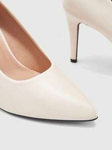 CUCCOO BIZCHIC Women's, Apricot, Matte Texture, Stiletto High Heels, Workplace Commuter Dress Work Shoes - Apricot - View 3