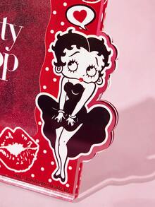 Betty Boop x SHEIN Miss Betty Photo Frame Holder Refrigerator Sticker, Acrylic Photo Frame, Suitable For 2 * 3.4 Inch Photo Display, With Refrigerator Sticker, Gifts, Gift Ideas - Multicolor - View 6