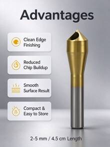 Titanium Coated Step Drill Bit, Hex Shank Multi‑Size Hole Opener, High‑Speed Steel Portable Hardware Tool For Steel, Aluminum, Wood, Plastic, Wear‑Resistant Drill Bit For Electric Drill DIY Projects - A - View 3