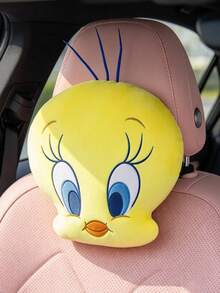 LOONEY TUNES X SHEIN 1Pc Cute Cartoon-Shaped Decorative Throw Pillow, Can Be Used With Sofa, Car - Yellow - View 1
