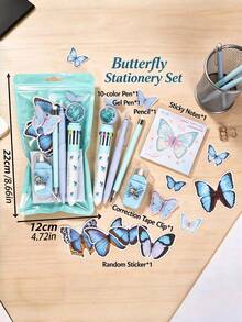 Aesthetic Back-To-School Stationery Gift Box, Multi-Color, For Students & Office, Teen Girl Gift, Back-To-School Must-Have - Multiple Styles - View 12