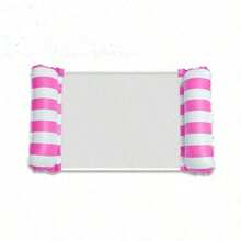 1pc Inflatable Pool Hammock With Mesh - Striped Adult Lounger, Suitable For Vacation, Party And Relaxation, Available In Pink, Yellow, White, Green, Blue And Other Colors, Outdoor Hammock, Essential For Beach And Pool, Great For Photography Must Have - Multicolor - View 15