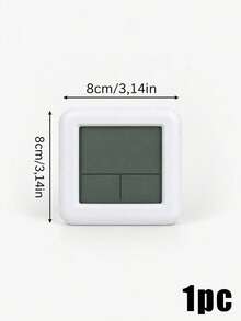 1pc Modern Minimalist Cube Digital Alarm Clock, Soft Backlight, AA Battery Operated (Batteries Not Included), Snooze & Calendar Display, Cute Desk Clock For Bedroom Home Decor - multicolor - View 10