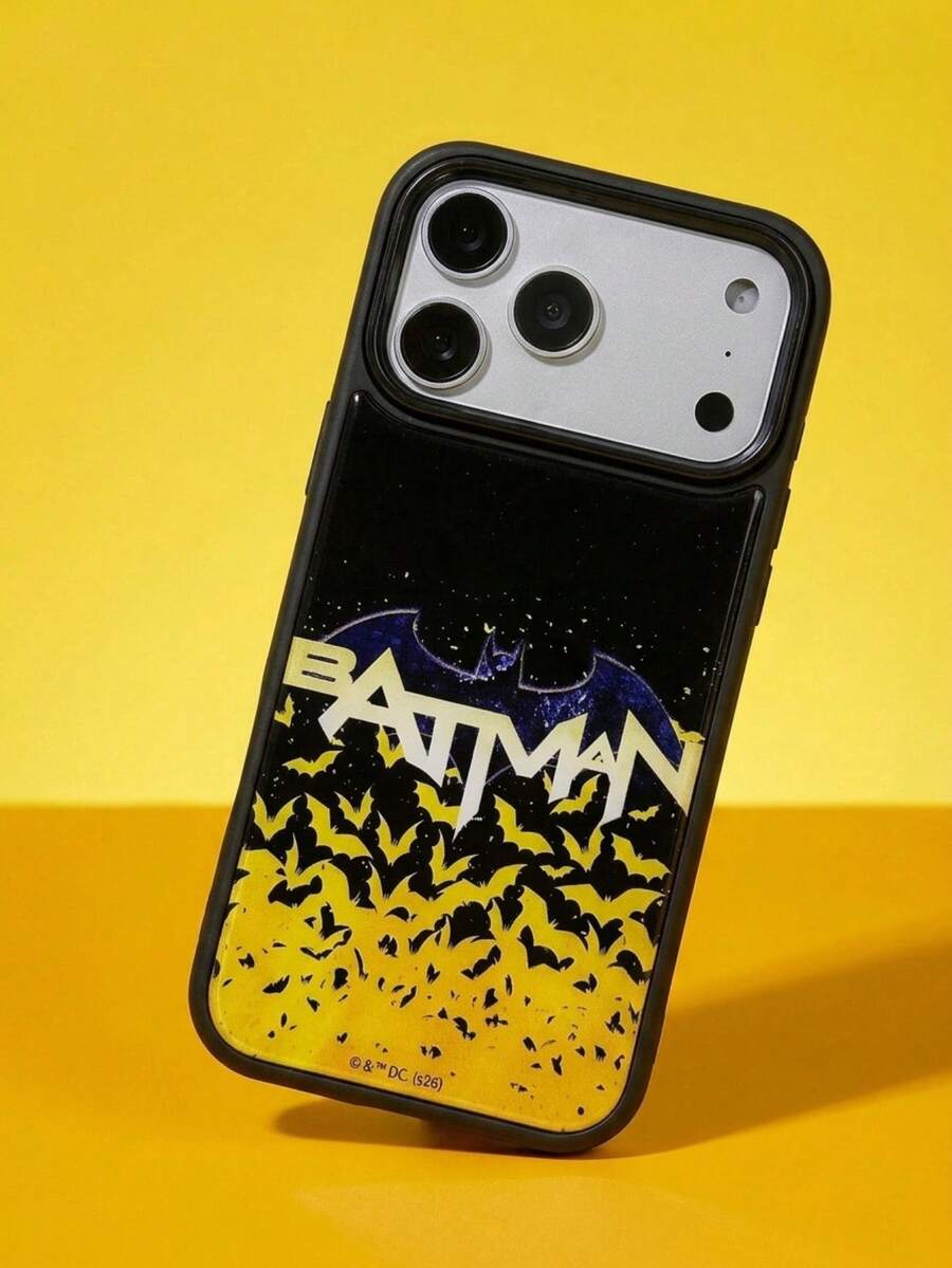 ShellaStory BATMAN X SHEIN A Stylish, High-End Printed Pattern Protective Phone Case Design, Perfect Compatible With Iphone – A Cute, Fashionable, And Sophisticated Phone Case. - Multicolor - View 1
