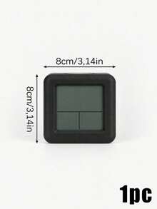 1pc Modern Minimalist Cube Digital Alarm Clock, Soft Backlight, AA Battery Operated (Batteries Not Included), Snooze & Calendar Display, Cute Desk Clock For Bedroom Home Decor - multicolor - View 11