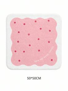 Joivida Soft Plush Wavy‑Edge Seat Cushion Features Lovely Polka‑Dot Patterns, Offering Soft Padded Support For Sitting. It Fits Office Chairs, Dining Stools And Study Desks, Bringing Cozy Comfort For Long‑Time Seating In Home And Workspace. - multicolor - View 17