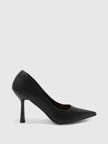 CUCCOO BIZCHIC Women's Pointed Toe Elegant High Heel Shoes For Daily Commute - Black - View 1