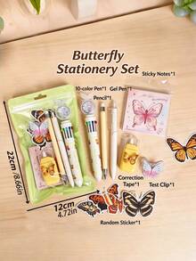 Aesthetic Back-To-School Stationery Gift Box, Multi-Color, For Students & Office, Teen Girl Gift, Back-To-School Must-Have - Multiple Styles - View 10