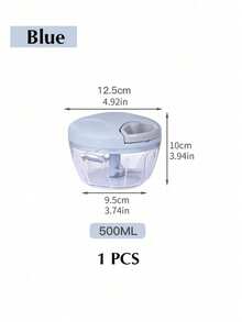 1 Piece, 16.91/30.43oz Manual Meat Grinder, Garlic Chopper, Rotary Onion Crusher, Vegetable Cutter, Creative Fruit Grinder, Meat Chopper, Durable Manual Kitchen Tool, Easy To Cook, A Powerful Helper For Kitchen Ingredient Processing - Multicolor - View 11