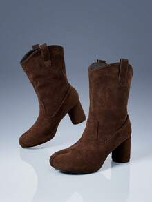 Coffee brown suede
