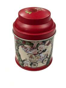 Joivida Round Metal Storage Tins, Mini Iron Storage Boxes With Lids, Rabbit Printed Organizer Cans For Jewelry, Small Accessories, Gift Packaging, Desktop Decor And Everyday Storage. - Multicolor - View 12