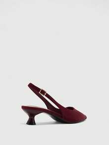 CUCCOO BIZCHIC Pointe Fashion Temperament Elegant Fairy Wind Empty Word With Single Shoes Stiletto High Heel - Red - View 3