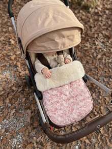 Cozy Pixies 1 Piece Digital Printed Stroller Protective Cover, Stroller Foot Cover, Plush Inside, Warm Foot Guard, Winter Use - Multicolor - View 2