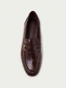 Nöista Retro British Loafers, Versatile And Comfortable Flat Shoes - Coffee Brown - View 8