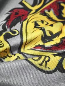 HARRY POTTER X SHEIN 寵物學院風裝扮服飾，連帽披風與背心，貓狗通用四季款，XXS-XXXXXL 多尺寸，徽章印花，透氣親膚，適合節日派對、主題聚會，貓狗趣味玩耍穿著 - 灰黑色 - 查看 6