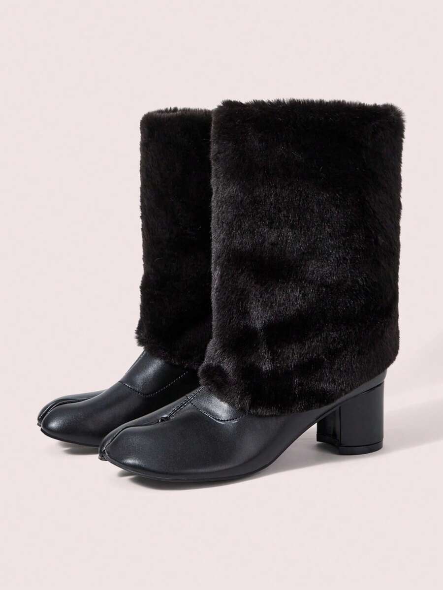 CUCCOO DOLLMOD Women's Fashion Medium Boots - Black - View 1