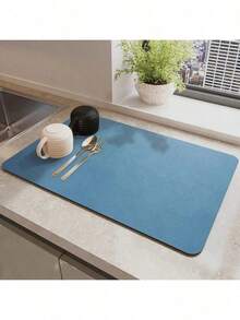 1pc Kitchen Countertop Absorbent Mats, Bar Drainage Mats, Coffee Maker Mats, Free Washable Insulation Mats - Multicolor - View 21