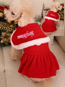 PETSIN Pet Bells, Christmas Dresses, Festive Dog Dresses - Red - View 3