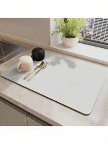 1pc Kitchen Countertop Absorbent Mats, Bar Drainage Mats, Coffee Maker Mats, Free Washable Insulation Mats - Multicolor - View 19