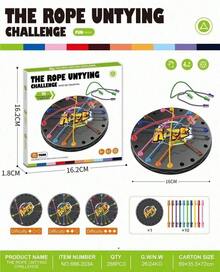 MINKOJA 1 món đồ chơi trò chơi bàn cờ giải đố dây thừng thử thách cho trẻ em, phát triển tư duy logic và sự tập trung, lý tưởng cho tương tác cha mẹ và con cái - Nhiều màu - Xem 14