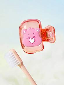 SHEIN X Care Bears Travel Toothbrush Storage Clip, Portable Toothbrush Head Protective Cover - Multicolor - View 2