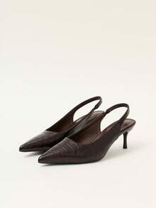 Nöista Women's Fashion Stone Pattern Comfortable High Heel Shoes - Black - View 1