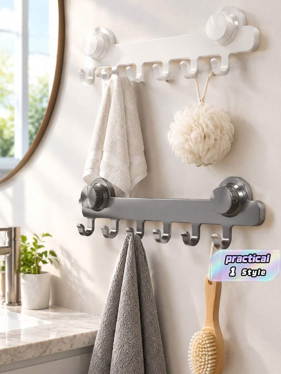 Strong Suction Door Hook, Heavy Duty, Suitable For Home Entrance And Coat Hanger - Multicolor - View 1